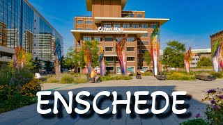 [4K 60fps]🇳🇱Enschede morning walk in the city centre, Netherlands | Binnenstad | August 2022