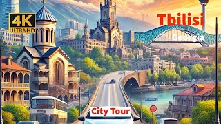 City Tour 12: Georgia(Tbilisi) 4K - 2024 March #tbilisi #cardrive