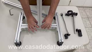 Vídeo de Montagem do Suporte Pedestal Para Inkjet Manual e Mx