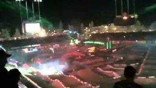 AMA Supercross-Dodger Stadium Lazer Show