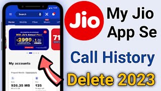 My Jio App Se Call History Kaise Delete Kare | how to delete call history from my jio app 2023