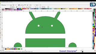 Android app Logo Icon design in Corel draw tutorial.