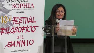 10° Festival Filosofico del Sannio - Prof. Lidia Palumbo legge la lectio del prof. G.Casertano