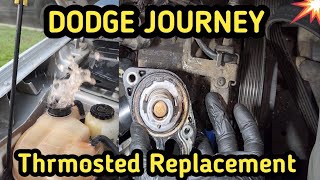 How To Replace 2011Dodge Journey Thermostat JC 2.7l V6