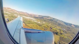 Croatia Airlines A320 takeoff from Split to Zagreb | amazing scenery over Croatia | 4K TIME-LAPSE