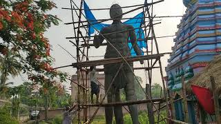 Hanuman murti making kandia hat