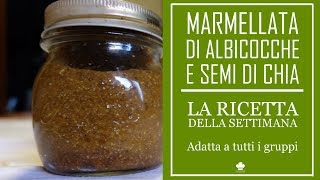 Ricetta della Mamellata di albicocche con semi di chia, senza zucchero (Adatta a tutti i gruppi)