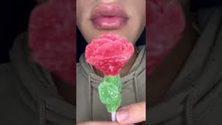 ASMR mukbang eating flower