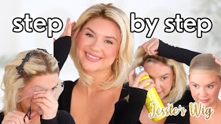 PERFECT SUMMER BLONDE BOB LACE WIG INSTALL FOR BEGINNERS | JESSIE'S WIG