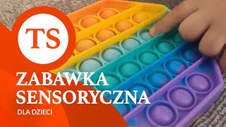 TANIA ZABAWKA SENSORYCZNA DO ĆWICZEŃ PALCA WSKAZUJĄCEGO DLA MAŁYCH DZIECI IMITUJĄCA FOLIĘ BĄBELKOWĄ