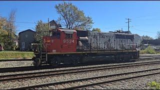 CN Zebra geep leads solo power move through LaGrange IL 10/19/24