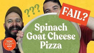 Spinach and Goat Cheese Pizza