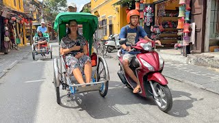 Ancient City of Hoi An Vietnam 🇻🇳 Cyclo Tour through beautiful Old Town of Lanterns 2023