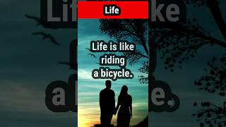 Life is like riding a bicycle.  #life #riding #success #motivation