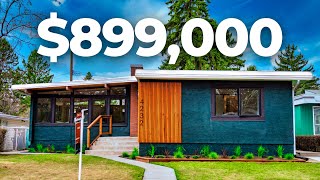 Inside This $899k  Mid-Century Modern RENOVATED Home in Calgary's Varsity! Real Estate 2022