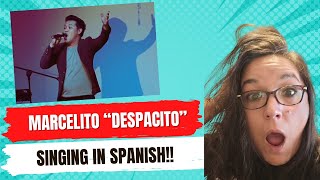 Marcelito Pomoy Despacito - NEW REACTOR This is a fun one!!!!