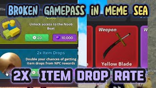 This GAMEPASS IN MEME SEA will make your drop rate X2