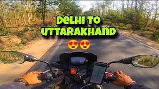 Uttarakhand Episode 1😍😍 | Delhi To Uttrakhand By Bike | #newmt15 #youtube #youtubevideo #viralvideo