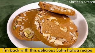 I'm back with this Delicious Sohn Halwa Recipe🥺🥺 | Sheena's Kitchen