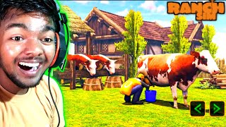 Cow Milk in Ranch simulator || Ranch Simulator Gameplay for Android 😊