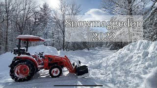 Big Storm Clean Up | Kubota Takes It On | Snowmaggedon 2022