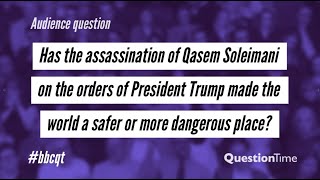 NEF CEO Miatta Fahnbulleh on Iran-US crisis for BBC Question Time