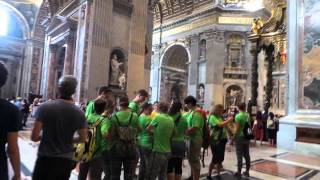 Inside St Peter's Basilica, Rome Italy 2015