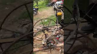 Goods transfer with motorcycle engine | bike | village life | hills living |