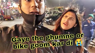 Hamari Bike Hui Gayab😧 | Night Out with Him