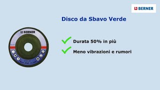 Disco da sbavo e smeriglio verde