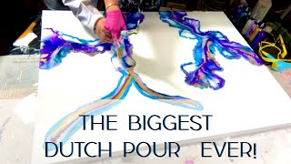 #348 The BIGGEST Dutch Pour Ever! 3 Feet By 4 Feet! Kanella Shares Tips And Tricks!