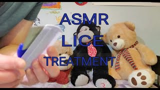 ASMR Lice Check & Treatment Removal by Mom