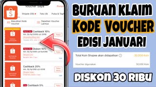 Kode Voucher Shopee Edisi Januari 2024 | Cashback 30Ribu