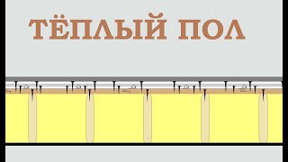 Самое бюджетное решение жидкостного тёплого пола на несущих деревянных лагах.