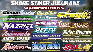 SHARE‼️STIKER JULUKAN BUSSID NO PASSWORD FREE PPL BEBAS EDIT LINK DRIVE