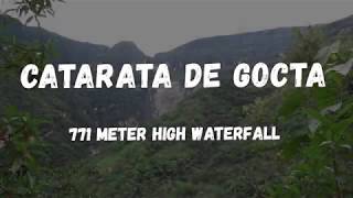 Catarata de Gocta, a 771 meter high waterfall in Peru