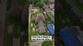 "Stunning Drone View of Kalyani ITI More Durga Puja Pandal 2024"#durgapuja  #westbengal #ytshort