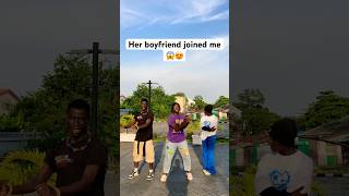 Her boyfriend joined me 😱😍 #shorts #dance #couple