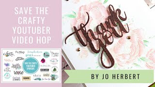 Save the Crafty Youtuber hop - New WOW! Embossing Powder Metalz Trios