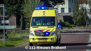 Ambulance 21-126 met spoed naar reanimatie aan de Havikskruid in Berghem