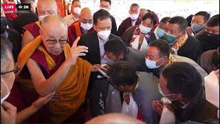 His Holiness at Ladakh TCV SOS