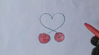 how to draw a heart mehandi design Easy drawing for kids