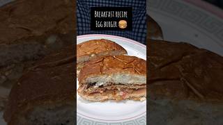 Breakfast Egg Burger recipe #shorts #youtubeshorts