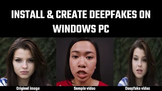 Install and Create Deepfakes (first order model - python) on Windows | image animation | 2022