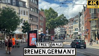 Exploring Bremen: The City Centre Street Walk | 4K