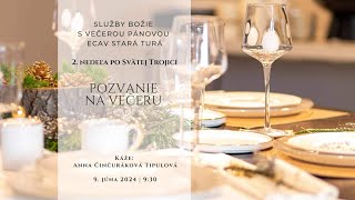 Služby Božie - | ECAV Stará Turá | 9.6.2024