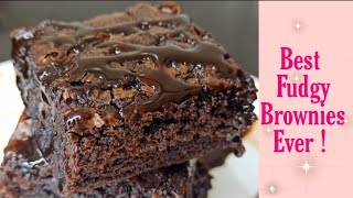 The Best Fudgy Chocolate Brownies Recipe without Oven | खा के मज़ा ना आ जाए तो फिर कहना |Rich |Tasty