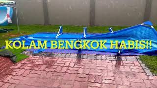 KOLAM BENGKOK | salah cara pasang | intex pool | tips mudah