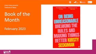 Kirsty Sedgman: Q&A with the Cultural Studies Expert and Author of 'On Being Unreasonable'