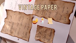 paper look old 🪔📜  (easy to make)